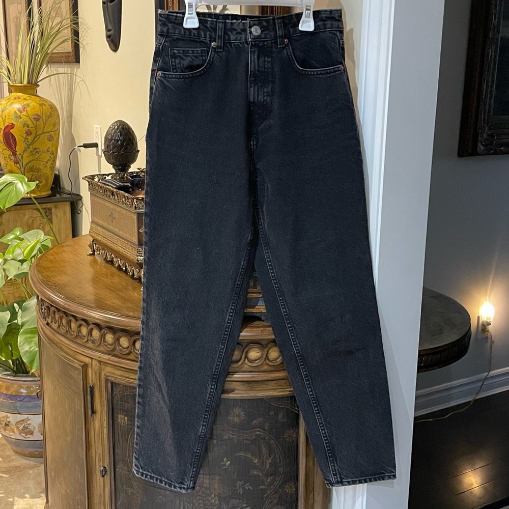 Zara Black Washed Jeans Size 4